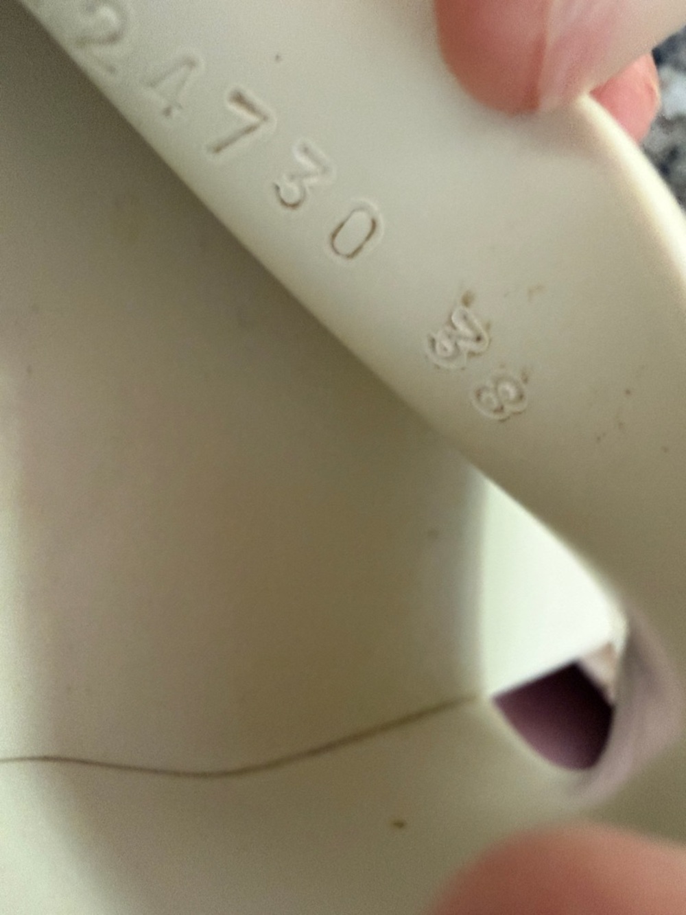 Gucci Women's Ivory Embossed Logo Slide Sandals - Picture 14 of 15